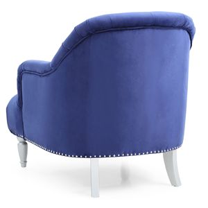 Sillón azul de una plaza, adición encantadora a su sala de estar - Product Image 3
