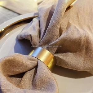 Ensemble de porte-serviettes en acrylique fantaisie pour fêtes de mariage, occasions de dîner élégantes et style de table à manger formel - Product Image 1