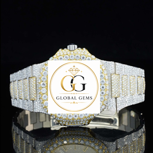 Montre élégante de haute qualité entièrement sertie de diamants en or rose, idéale pour un anniversaire ou une occasion spéciale, disponible à la vente - Product Image 1