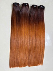 Nouvelles extensions de cheveux tissées ombrées, cheveux humains vietnamiens purs, styles lisses, ondulés et bouclés, provenant de lots complets de Remy. - Product Image 6