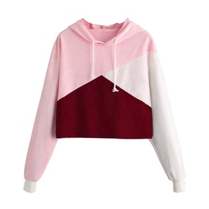 Jersey corto de lana de algodón 100% para mujer, Sudadera con capucha, ropa de calle transpirable de tecnología suave con logotipo frontal a granel, novedad - Product Image 1