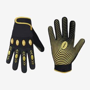 Gants de football américain unisexes personnalisés de haute qualité à forte adhérence pour receveurs - Product Image 1