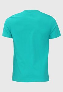 T-shirt rouge à manches courtes pour homme, col rond, 100 % coton, coupe classique, couleur unie, jersey tricoté, design uni - Product Image 5