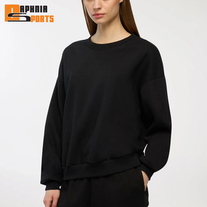 High Quality Custom Logo Cotton <b>Long</b> Sleeve Women <b>Sweatshirt</b> Breathable Sustainable Casual Wear Plain <b>Ladies</b> <b>Sweatshirt</b> - Product Image 1