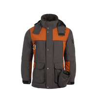 Veste imperméable à capuche pour homme, coupe-vent, color-block, fermeture éclair longue, avec poches, coupe classique, pour usage extérieur