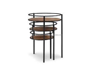 IRDROCK HOME Mesa de Centro Moderna de Madera de Mango de 3 Niveles, Soporte Duradero de Madera para Plantas de Interior y Exterior, Muebles Novedosos 2026 - Product Image 6