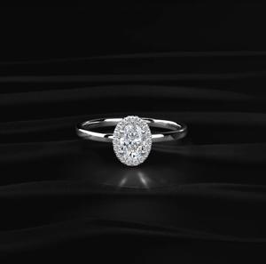 แหวนเงินแท้ 925 ประดับเพชร CZ ระยิบระยับ สำหรับงานแต่งงานและงานหมั้น ผู้หญิง เครื่องประดับชั้นดี แหวนเพชรทรงกลมคลาสสิก 1 กะรัต - Product Image 3