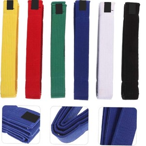 High Quality 100% Cotton & Spandex/Polyester 200GSM Stretch Brazilian Jujitsu Belt Custom Logo BJJ Training Equipment Unisex - Product Image 2