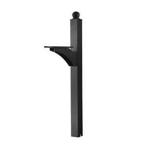 Palo per Cassetta Postale in Alluminio Rinforzato 56 x 4 x 4 Pollici, Montaggio a Terra con Staffa Universale per Esterni - Product Image 1