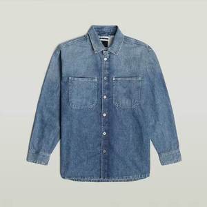 Chemise en jean longue pour homme Vornex Industry, tendance, en coton, faible MOQ, dernier style, service OEM, coupe confortable - Product Image 1