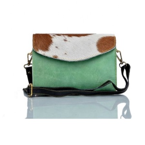 Bolso de piel de vaca de fabricante más vendido, mujer con estilo genuino para bolso de cuero, bolso de hombro, bolsos de cuero para ocultar el pelo - Product Image 1
