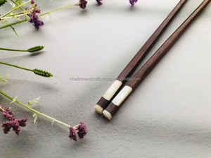 Palillos de madera reutilizables de alta calidad sin astillas, ligeros y de aspecto tradicional para regalos, hoteles, cafeterías y comidas diarias - Product Image 3