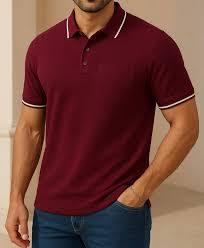 Polo de Algodón Piqué Personalizado para Hombre con Ribete en Contraste |   Polo de Golf Transpirable de 240 GSM |   Aplicación de Ropa de Trabajo de Alto Rendimiento - Product Image 3