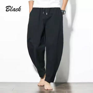 Pantalon ample en coton tricoté anti-rides taille mi-haute style décontracté, avec plusieurs poches décoratives et fermeture éclair – Collection 2026 (Vente en gros) - Product Image 2