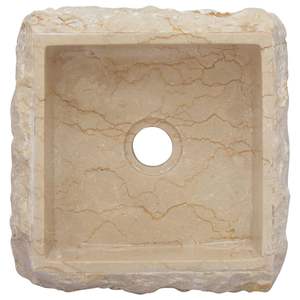 Lavabo de mármol Crema 11,8 "x 11,8" x 5,1 "Lavabos - Product Image 4