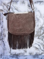 Nouveauté 2026 : Sac à main en cuir de vachette style western, sac bandoulière bohème à franges, sac élégant de petite taille, sac de créateur