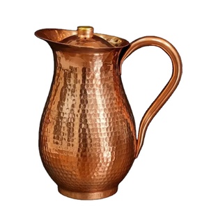 Classic Design Eco-Friendly Handicraft Brass Pitcher High Quality Metal Drink Ware and <b>Water</b> <b>Kettles</b> Classic Design Drinkware - Product Image 1