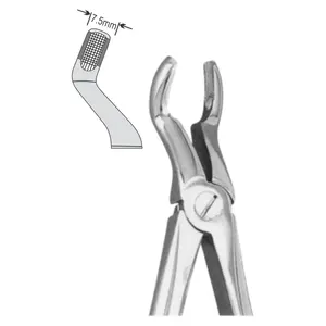 Instrumentos quirúrgicos dentales de patrón inglés estándar FOCEPS de extracción para centrales superiores y por terceros molares - Product Image 1