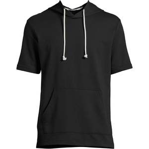 เสื้อสเวตเตอร์สวมหัวแบบสวมหัวสำหรับเล่นกีฬาของผู้ชายเสื้อยืดมีฮู้ดแบบมีน้ำหนักเบาสำหรับออกกำลังกายในยิมแขนสั้นเสื้อมีฮู้ดขนาด XXS - Product Image 3