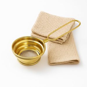 Infuseur à thé et café en métal de qualité supérieure avec poignée, filtre à mailles fines pour thé en vrac et infusions d'herbes, artisanal Pital Chai Channi - Product Image 4