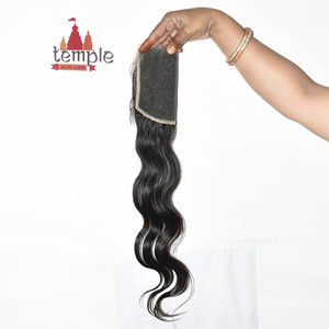 ผมต่อแบบไม่ผ่านกระบวนการ 6*6 HD Closure raw Braiding 100% ลอนลึกแบบอินเดีย สีดำธรรมชาติสำหรับผู้หญิง ผมแท้จากผู้ขาย - Product Image 5