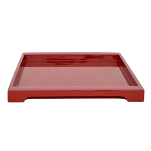 Bandeja de servir artesanal lacada, plato rectangular de madera duradero, perfecto para mesa de centro y exhibiciones festivas, de Vietnam - Product Image 5