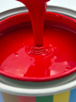 Revêtement liquide rouge en alliage de polyuréthane en spray pour enseignes publicitaires et meubles, résistant aux intempéries, haute brillance, sans apprêt nécessaire