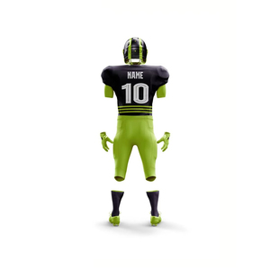 Custom American Football Uniform Set Purple Black Sublimated Jersey Pants Gloves <b>Socks</b> Men Adult All Seasons - Product Image 6