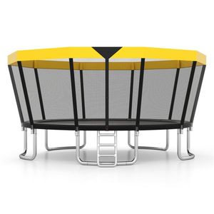 Trampoline de loisirs extérieur de 16 pieds avec filet de sécurité à 360 degrés pour la famille, pour une utilisation dans la cour - Product Image 3