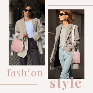 Sac bandoulière rose pour femme avec poignée et sangle réglable, petit sac à main pour téléphone portable avec 2 poches zippées - Product Image 5