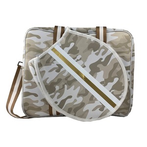 Bolsa de Tenis Personalizada para Mujer, Impermeable, de Neopreno, Gran Capacidad, con Rayas Diagonales, Diseño Deportivo y Duradero - Product Image 3