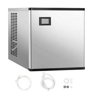 Attrezzatura per Cucine Commerciali: Macchina per Ghiaccio Industriale in Acciaio Inox da 22 Pollici, 500 Libbre/24 Ore, Autopulente, Produzione Programmata - Product Image 1
