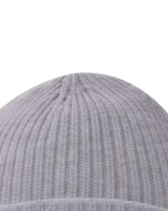 หมวกบีนนี่ถักลายริบสีเทา ปักโลโก้ดาวภูเขาสีขาว อุ่นสบายสำหรับฤดูหนาว ผลิตจากอะคริลิกนุ่ม ผลิตตามสั่ง หมวกสำหรับทุกเพศ - Product Image 4