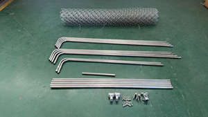 กรงสุนัขเหล็กชุบสังกะสีแบบจุ่มร้อน คอกสุนัขเหล็กชุบสังกะสี ทนทาน รั้วตาข่ายสำหรับสุนัขกลางแจ้ง - Product Image 2