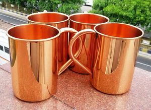 Copper Beer <b>Mugs</b> Solid Metal Vintage Style <b>Reusable</b> Party Drinkware for Adults Single Wall Design - Product Image 5