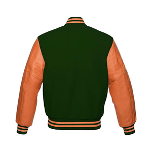 Chaqueta Varsity Formal Casual para Hombre, al por Mayor, de Alta Calidad, Tallas Grandes, con Logotipo Personalizado, Chaqueta Gruesa con Mangas de Cuero - Product Image 4