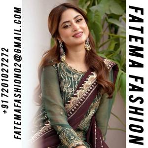 ผ้าจอร์เจียเทียมปักลายลูกไม้ลูกไม้ขอบตัดเย็บแบบอินเดียสำหรับใส่ไปงานปาร์ตี้ - Product Image 2