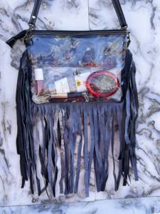 Sac transparent à franges en cuir sculpté usiné à la main Sac à main élégant Sacs en cuir multi-usages pour femmes multi-usages - Product Image 3