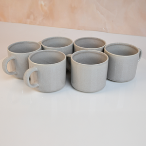 <b>Silver</b> Lustrous New Bone China Ceramic <b>Tea</b> Cups <b>Set</b> of 6 - Product Image 3