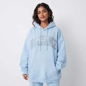 Women Rhinestone Fleece Hoodies Casual 100% Polyester Heavy <b>Weight</b> Drop Shoulder Oversize Winter Street Wear Sweat Hoodies - Product Image 1