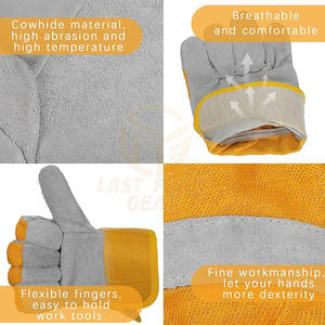 Guantes de Trabajo de Alta Resistencia con Material Resistente a Cortes y Ajuste Flexible en la Muñeca, Guantes de Trabajo Industriales Duraderos - Product Image 2