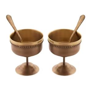 Premium Metal Ice Cream <b>Bowl</b> With Spoon Stainless Steel Dessert Serving Cup Modern Kitchenware Table Decor For Home Cafe Use - Product Image 5