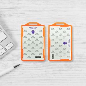 Porte-badges en plastique rigide à double face bloquant les RFID - Product Image 1