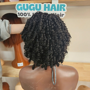 Pixie Curly <b>Wig</b> Natural Color Vietnamese Hair 100% Human Hair Wholesale Prices Human Hair <b>Wigs</b> 14 inches - Product Image 3