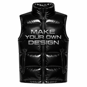 Veste matelassée légère sans manches personnalisée à bas prix, veste matelassée épaisse à capuche pour homme, veste sans manches personnalisée - Product Image 3
