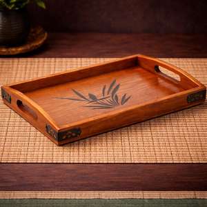 Bandeja de Servir de Madera Hecha a Mano de Lujo con Tablas de Cortar de Lujo Meena - Product Image 3
