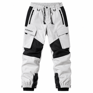 Nuevos Pantalones Cargo Deportivos Casuales para Hombre, Cintura Media, Corte Holgado, Estilo Veraniego, Rectos, con Múltiples Bolsillos, Botones, Impermeables - Product Image 3
