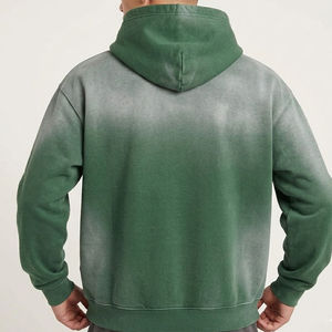 เสื้อฮู้ดดี้สีดำฟอกทรงหลวมสไตล์วินเทจสำหรับผู้ใหญ่ ผ้าคอตตอนหนานุ่ม ใส่สบาย เหมาะสำหรับฤดูหนาว - Product Image 3