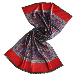 Pañuelos Hijab de Cachemira para Invierno, Diseño Árabe, Dibujados a Mano, Longitud Media, 26903 VMJ 0187, 130 Gramos/Pieza - Product Image 2