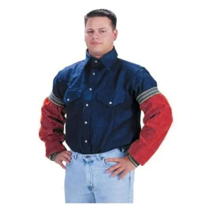 Premium Quality Cowhide Split Leather Welding Sleeves Industrial Safety <b>Aprons</b> for Workers with Durable Heat Sparks Protection - Product Image 2